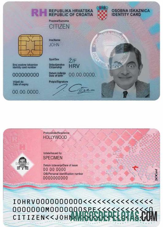 Modelo de identificação da Croácia